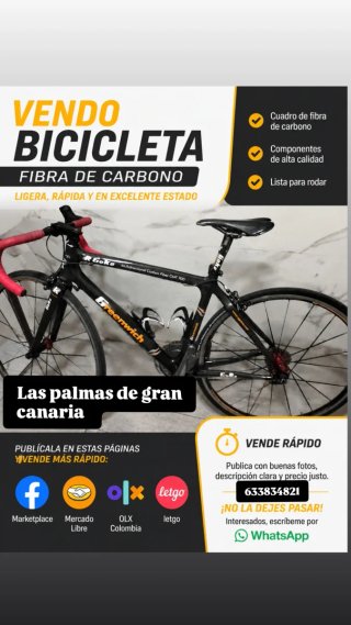 Bicicleta de Fibra de Carbono