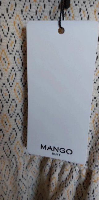 Vestido estampado rombos con etiqueta