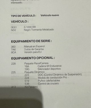 BMW S1000RR Negra