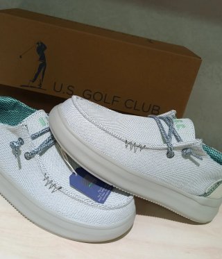 Mocassini U.S. GOLF CLUB Tela Bianca Uomo 45