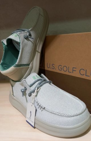 Mocassini U.S. GOLF CLUB Tela Bianca Uomo 45