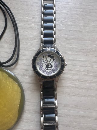 Reloj Hello Kitty y Colgante Dorado