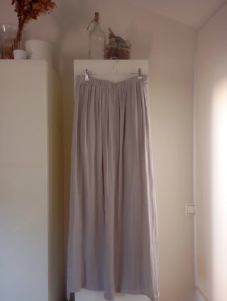Falda larga Zara gasa forrada Talla S