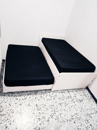 Letto a castello 90x200 con cassetti (materassi inclusi)