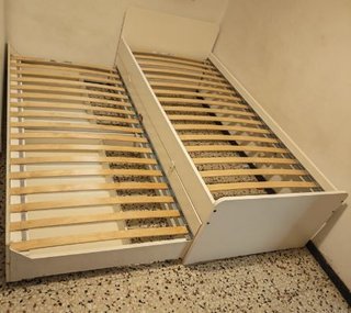 Letto a castello 90x200 con cassetti (materassi inclusi)