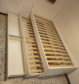 Letto a castello 90x200 con cassetti (materassi inclusi)