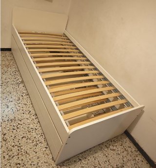 Letto a castello 90x200 con cassetti (materassi inclusi)
