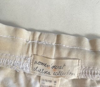 Pantalón corto pijama rayas 100% algodón M