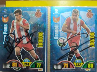 Adrenalyn 2017-18 Cromos firmados del Girona