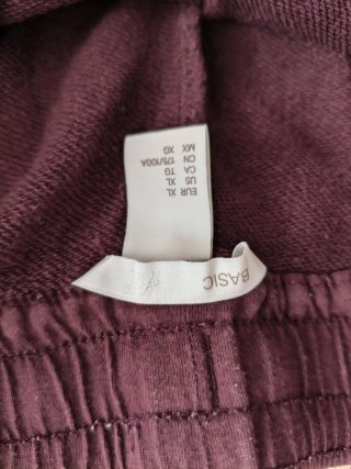 Pantalones cortos chándal H&M granate XL