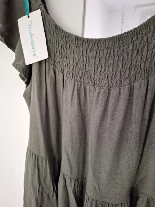 Vestido WODEMAYA verde militar talla única