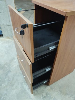 Mueble archivador 3 cajones madera