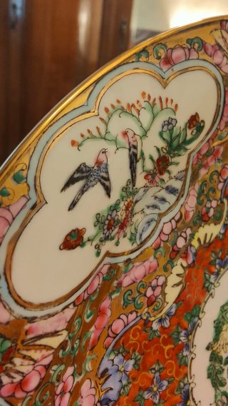 Piatto decorativo cinese stile Guangcai