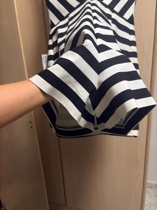 Mono Zara Talla S Rayas Blanco y Negro