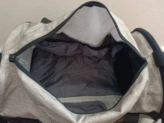 Bolsa de deporte Domyos beige y negra