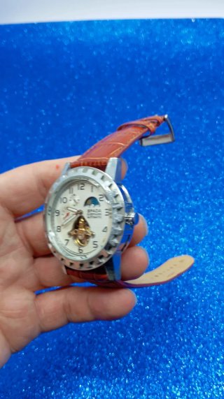 Orologio Spada Automatico Uomo Pelle Marrone