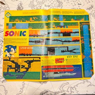 Póster Sonic SEGA Selva y Cascada