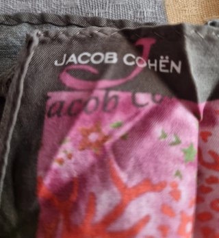 Foulard Jacob Cohen Rosa e Verde