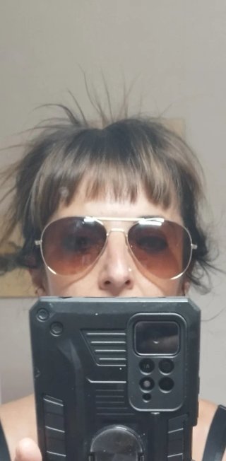 Gafas de sol aviador doradas y marrones