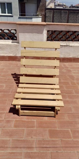 Tumbona, chaise longue, Ikea multiposición madera