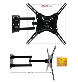 Supporto Braccio Staffa parete 14"a 55" max 50kg