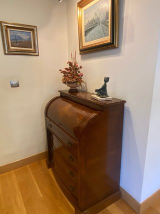 Escritorio antiguo persiana con cajones