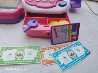 Caja Registradora Juguete Rosa