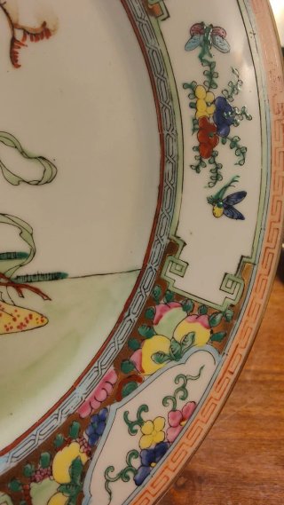 Piatto decorativo cinese stile Guangcai