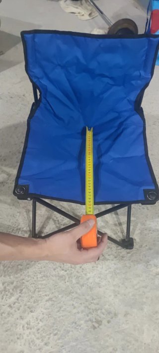 Silla plegable azul
