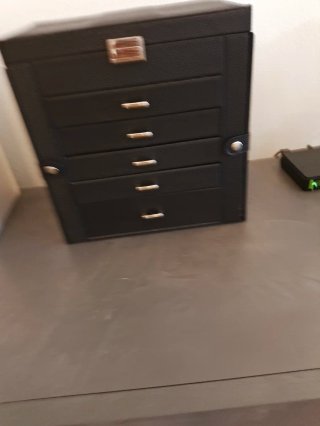 Portagioie grande nero e beige
