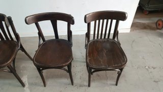 4 Sillas Thonet Madera Oscura