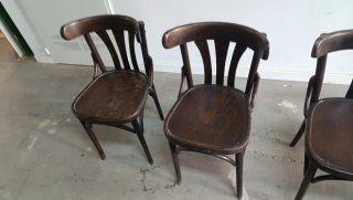 4 Sillas Thonet Madera Oscura