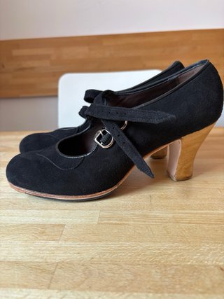 Zapatos de Flamenco Gallardo Negros
