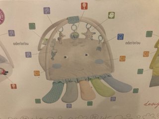 Manta de actividades 3D para bebé