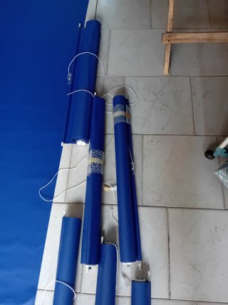 6 Tende Oscuranti Blu 65x340cm