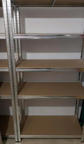 2 Estanterías Galvanizadas 180x90x40 PRECINTADAS