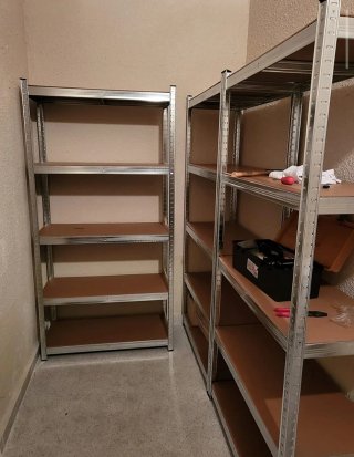 2 Estanterías Galvanizadas 180x90x40 PRECINTADAS