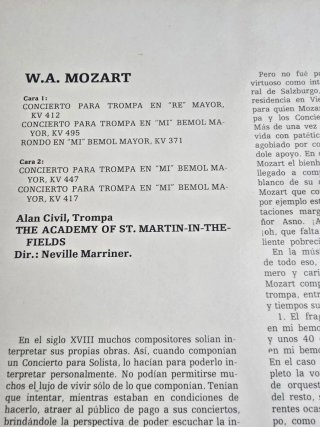 Vinilo Mozart: 4 Conciertos para Trompa