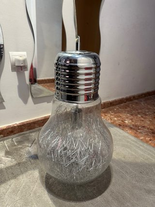 Lámpara colgante bombilla hilo