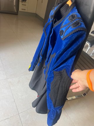 Traje Flamenca Negro y Azul Nuevo
