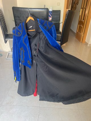 Traje Flamenca Negro y Azul Nuevo