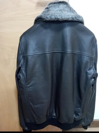 Cazadora Schott Marrón/Rojo