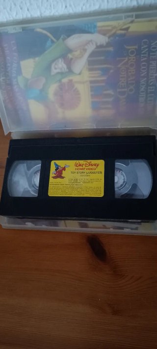 VHS Toy Story 1 y Toy Story 2.