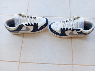 Zapatillas Nike Dunk Low Azul y Blanco