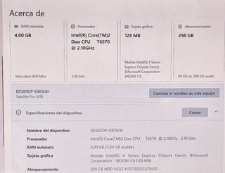 Portátil Toshiba Satellite Pro W10