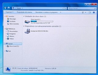 Portátil Dell Windows 7