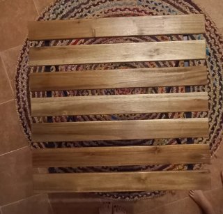 Tavolo da balcone in legno Ikea