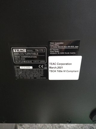 Tocadiscos Teac TN-175 Negro