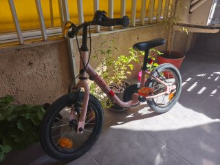 Bicicleta infantil Btwin rosa desmontable