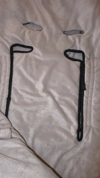 Saco silla bebé negro y gris